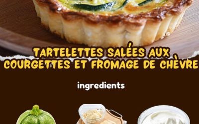 Tartelettes courgettes et chèvre – recette facile et pleine de saveurs