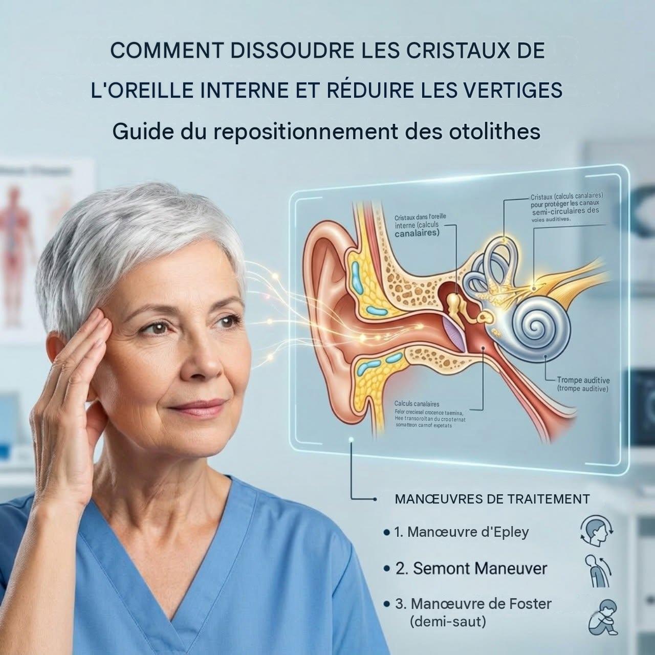 Comment éliminer les cristaux de l’oreille interne et réduire le vertige