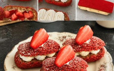 Éclairs Craquelin Vanille & Fraises (Façon Cyril Lignac)