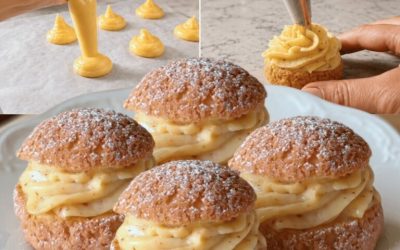 Petits Choux Façon Cyril Lignac à la Crème Diplomate
