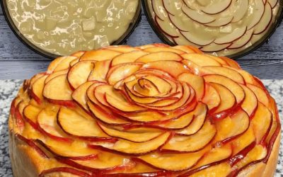 Gâteau aux Pommes Fleur — Élégant, Moelleux & Spectaculaire