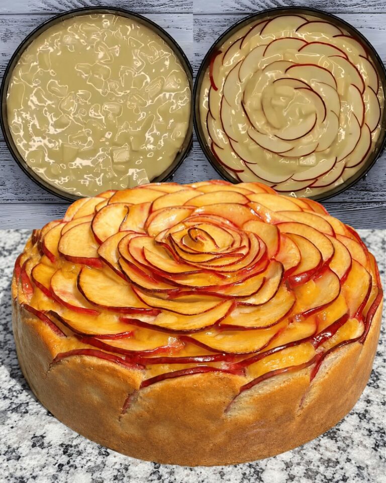 Gâteau aux Pommes Fleur — Élégant, Moelleux & Spectaculaire