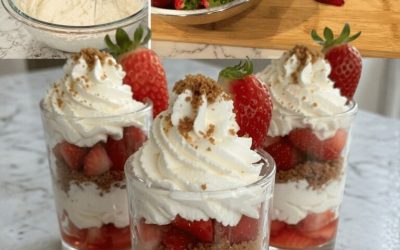Verrines aux Fraises & Crème Mascarpone — Fraîches, Légères & Gourmandes