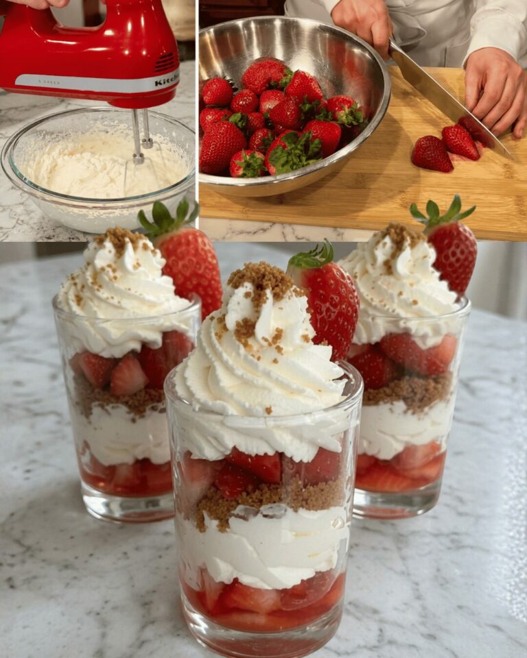 Verrines aux Fraises & Crème Mascarpone — Fraîches, Légères & Gourmandes
