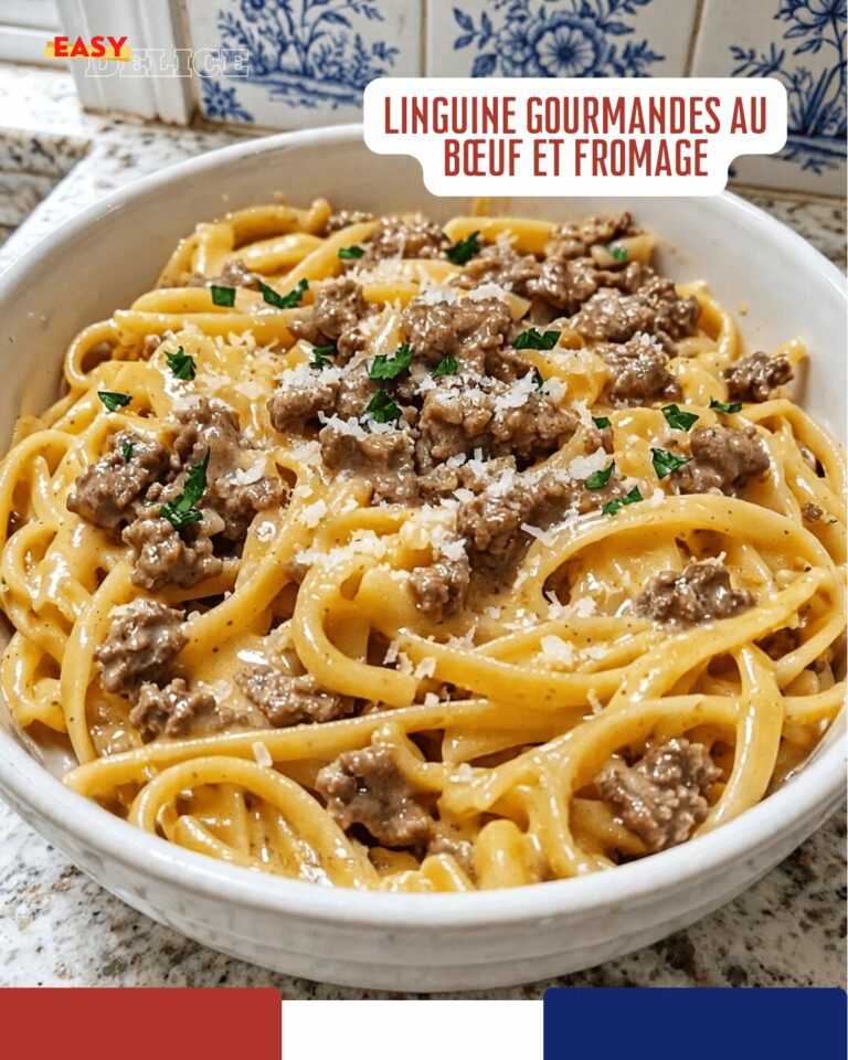 Linguines Crémeuses au Bœuf Haché et Parmesan : Prêtes en 30 Min