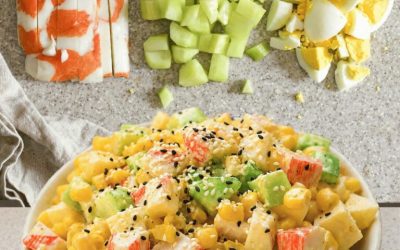 Salade de Surimi Crémeuse — Fraîche, Légère & Ultra Gourmande !