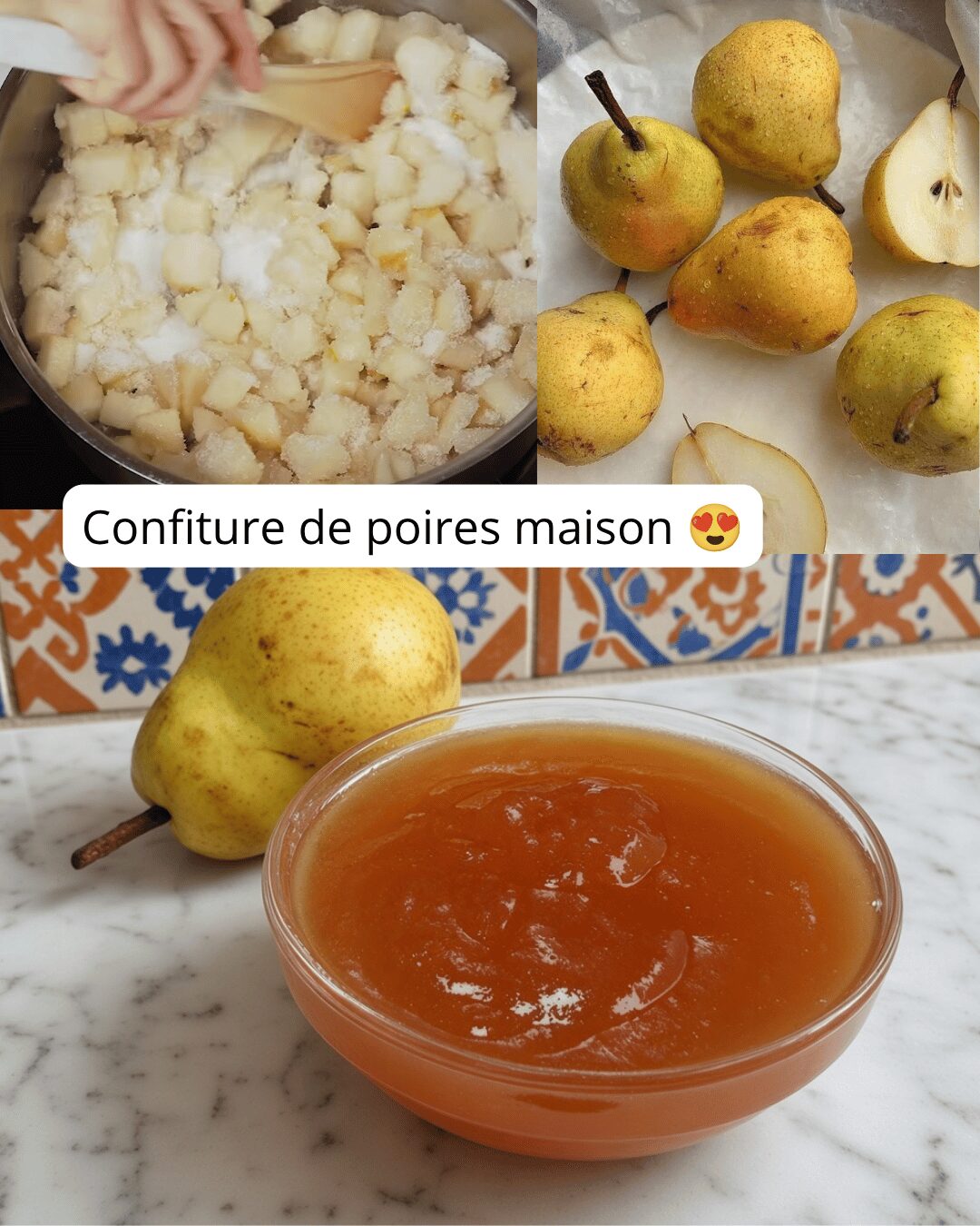 Confiture de Poires Maison — Fondante, Parfumée & Facile à Réussir !
