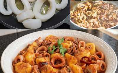 Calamars Mijotés aux Pommes de Terre — Un Ragoût Fondant & Savoureux !