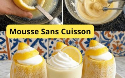 Verrines Citron Givrées — Mousse Sans Cuisson, fraîche et ultra crémeuse !
