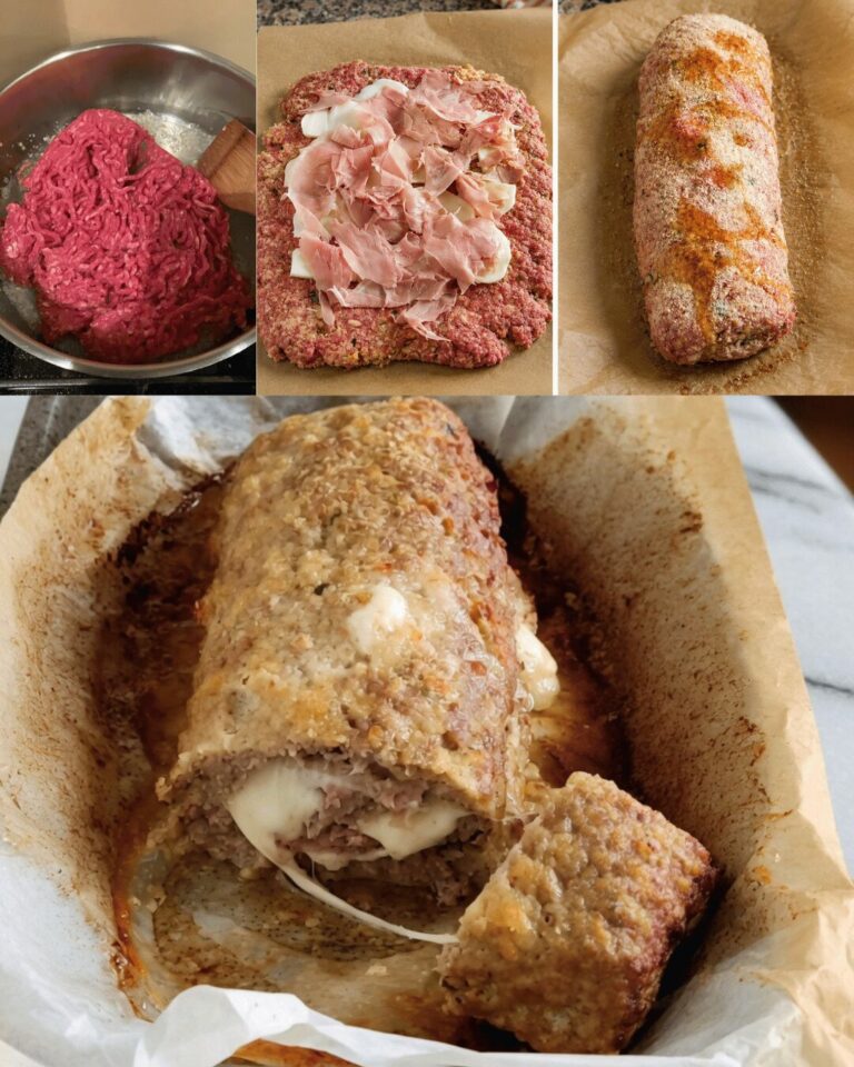 Roulé de Viande Farci Fromage Fondant (Recette Italienne Inratable)