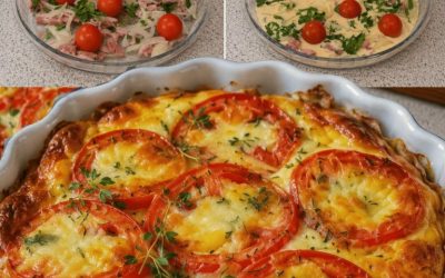Quiche Sans Pâte au Thon et à la Tomate (Facile & Légère)