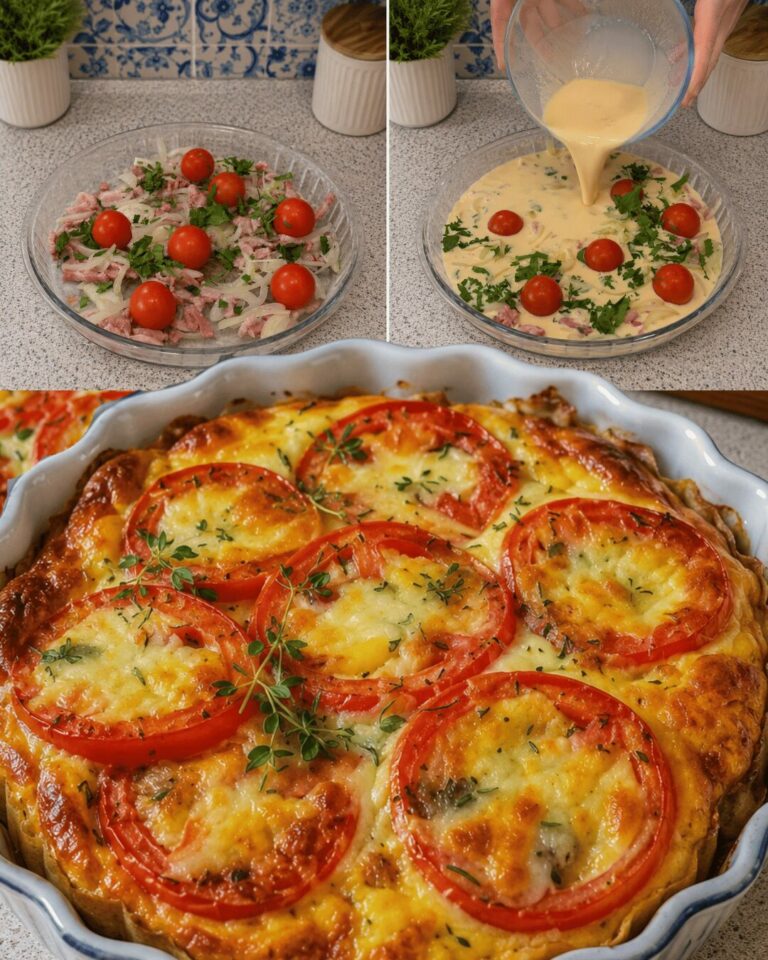 Quiche Sans Pâte au Thon et à la Tomate (Facile & Légère)