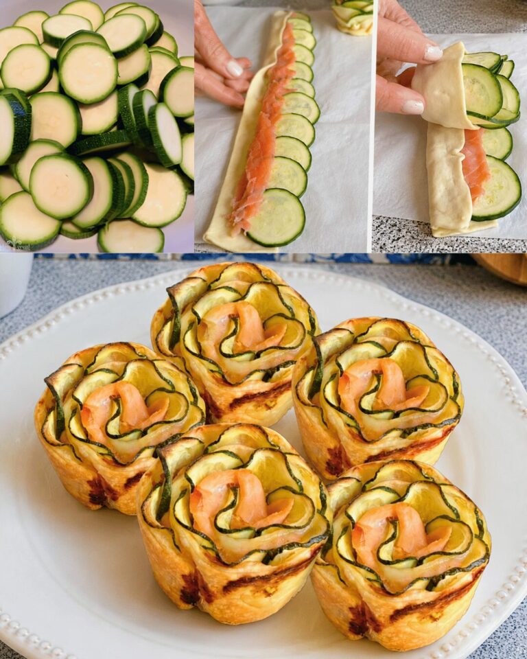 Roses Feuilletées Courgettes & Saumon Fumé (Apéritif Chic & Facile)
