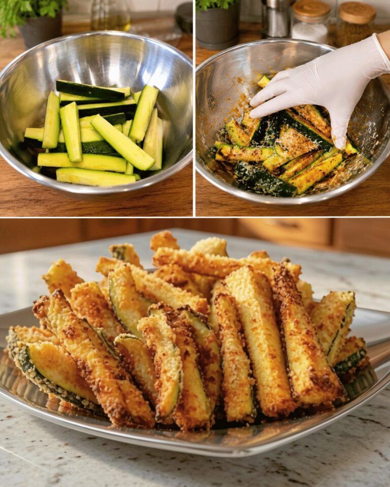 Frites de Courgettes Croustillantes au Parmesan