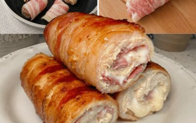 Roulés de Poulet Italiens au Bacon & Fromage Fondant 🇮🇹
