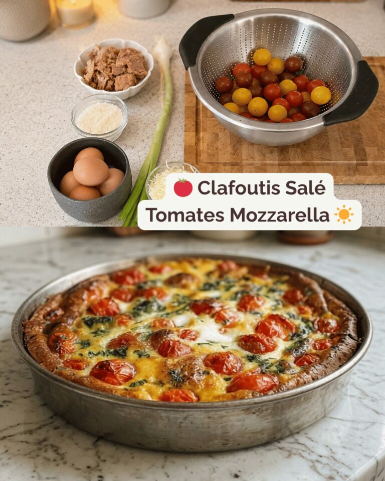 Clafoutis Salé Tomates & Mozzarella
