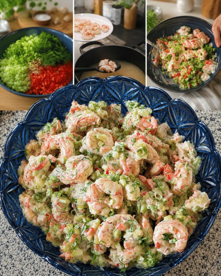 Salade de Crevettes Crémeuse à l’Aneth