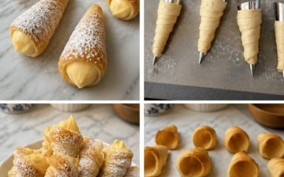 Cornets Feuilletés à la Crème (Ultra Croustillants & Garniture Onctueuse)