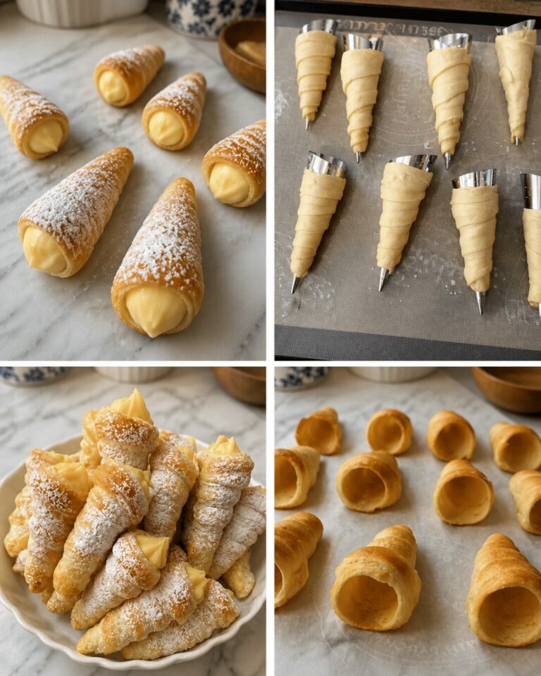 Cornets Feuilletés à la Crème (Ultra Croustillants & Garniture Onctueuse)