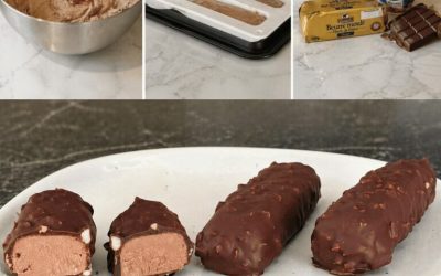 Barres Glacées Chocolat & Cacahuètes (Ultra Crémeuses Style Snickers Maison)