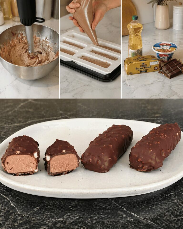 Barres Glacées Chocolat & Cacahuètes (Ultra Crémeuses Style Snickers Maison)