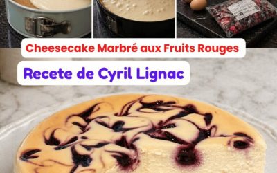 Cheesecake Marbré aux Fruits Rouges de Cyril Lignac (Ultra Crémeux & Facile)