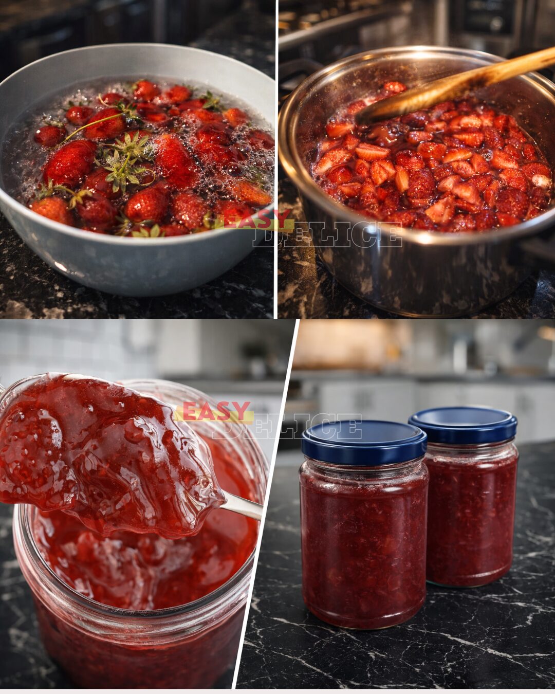 Confiture de Fraises – Qualité “grandes marques” (texture parfaite & longue conservation)