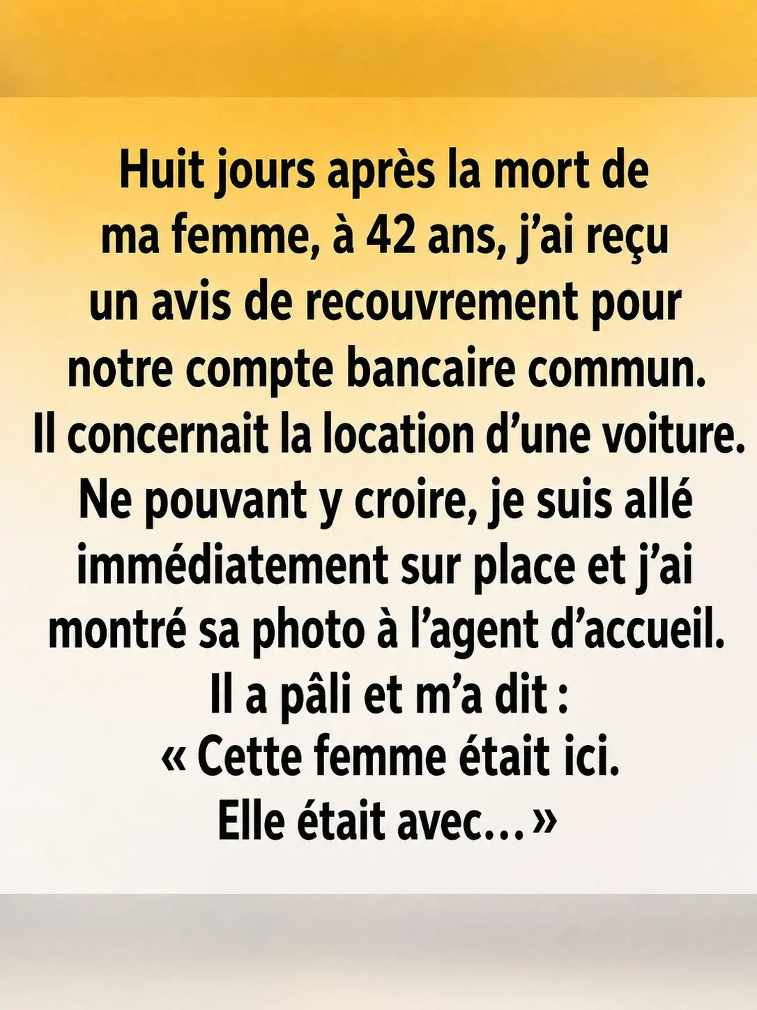 Une notification bancaire inattendue après un deuil : l’histoire qui fait réfléchir sur l’amour et la vérité