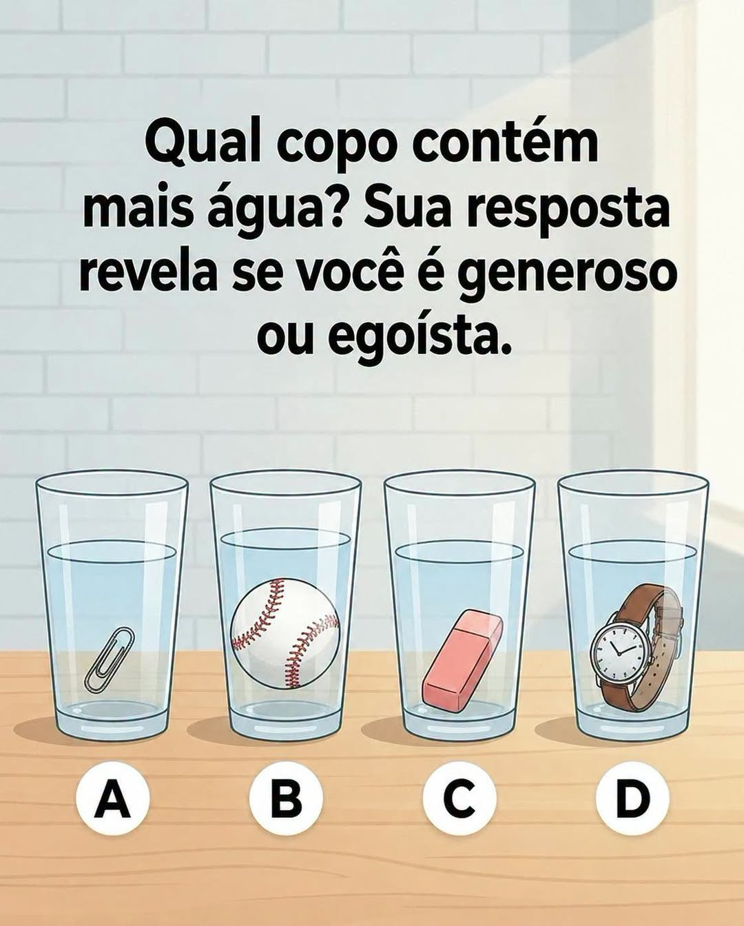 Ce test des 4 verres d’eau révèle comment votre cerveau vous joue des tours