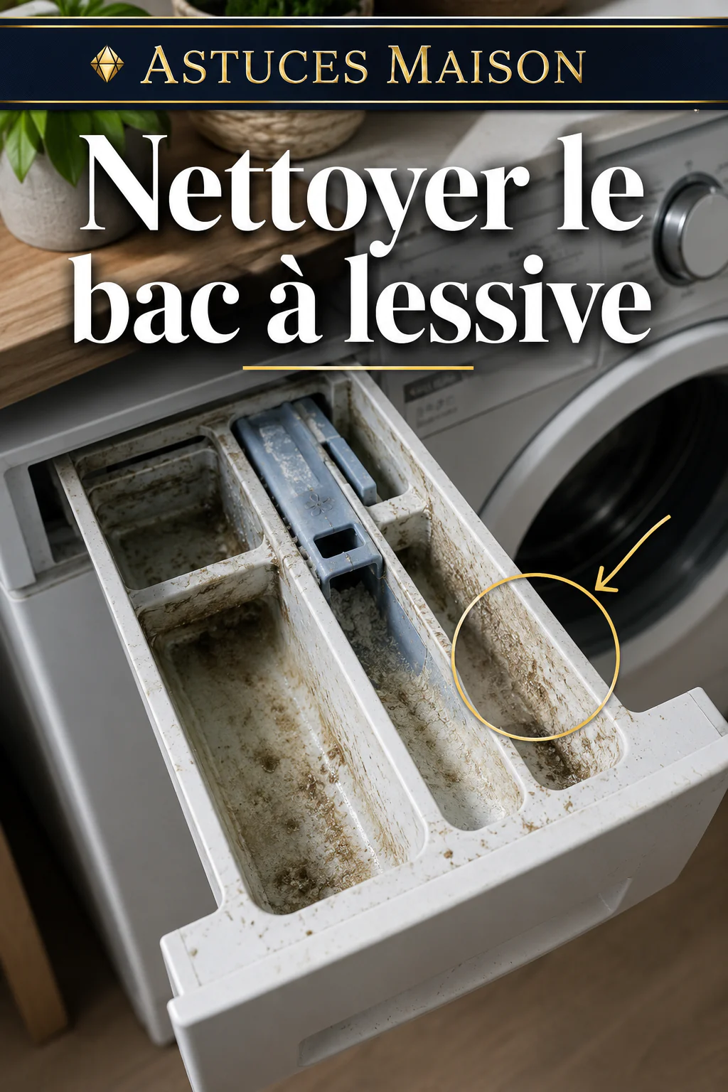 Comment nettoyer le bac à lessive sans démonter toute la machine ?