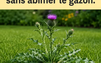 Des chardons apparaissent dans votre pelouse ? Voici comment intervenir