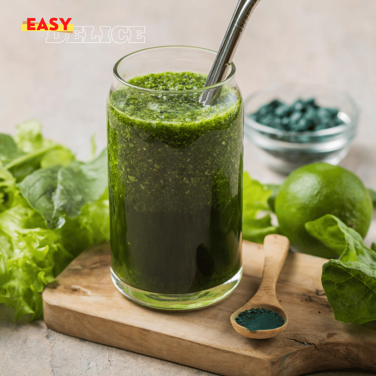Smoothie Vert Fracassant : Une Boisson Énergétique et Détox